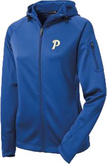 Ladies Sport-tek Tech Fleece Hooded Jacket, Royal blue